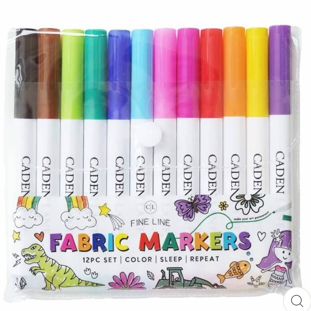 NWT Caden Fine Line Fabric Markers 12pc Set
